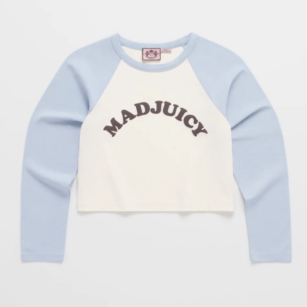 Madhappy Juicy Couture Cropped Baseball Tee Women’s Size Medium